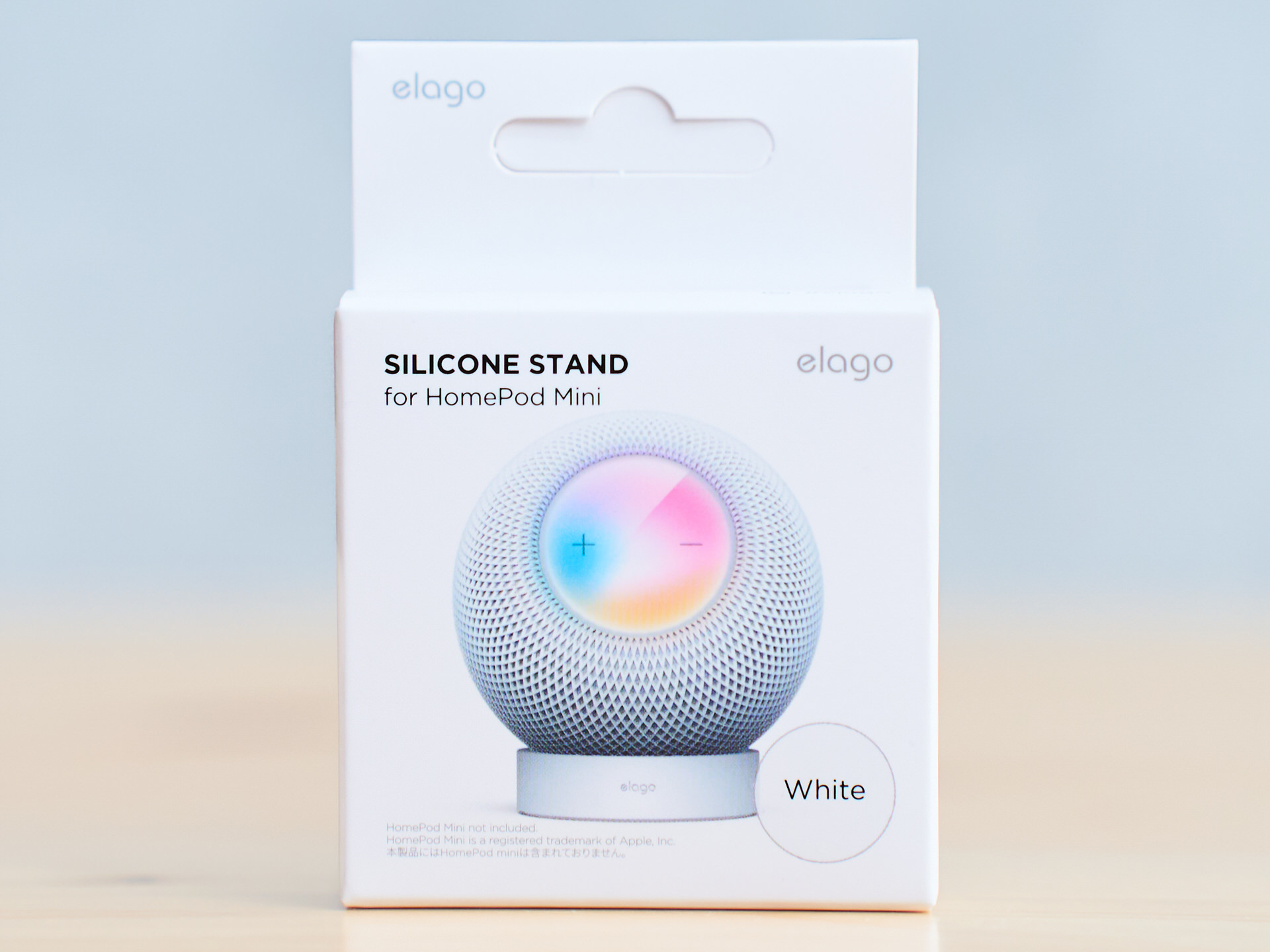 SILICONE STAND for HomePod miniのパッケージ