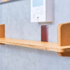 壁に取り付けるシェルフ Wood Wall Shelf 設置完了