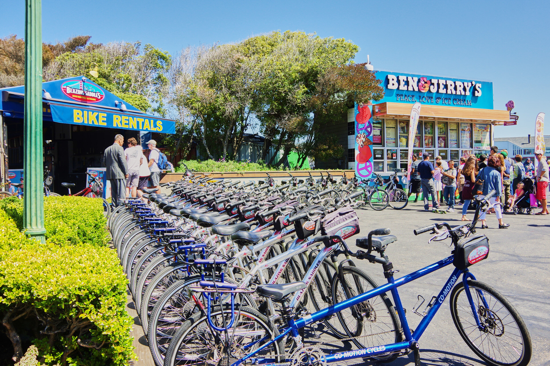 フィッシャーマンズ・ワーフの自転車屋