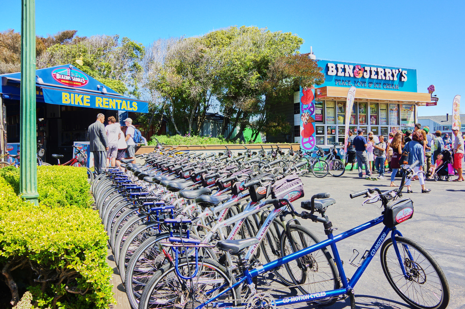 フィッシャーマンズ・ワーフの自転車屋